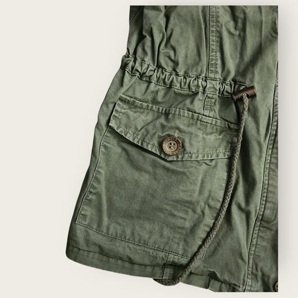 Tickled Teal Vest Women's Sz L Green Full Zip/Snap Cargo Traveler Hiking - Picture 3 of 6